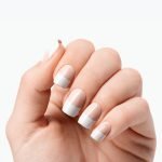 Silver Lined French Tip - Semi-Cured Gel Nail Strips