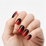 Dark Red Ombre - Semi-Cured Gel Nail Strips