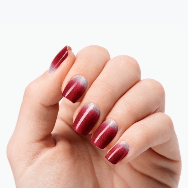 Red Ombre - Semi-Cured Gel Nail Strips