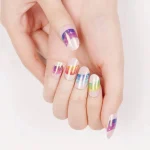 Retro Rainbow - Semi-Cured Gel Nail Strips - Image 4