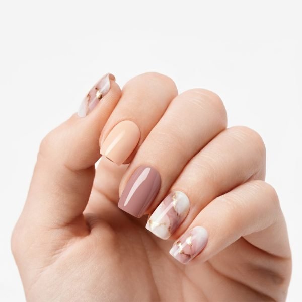 Rose Quartz - Semi-Cured Gel Nail Strips