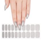 Silver Glam - Semi-Cured Gel Nail Strips - Image 3