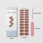 Velvora Earthy Rose gel nail strips