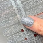 Silver Sparkle Nail Polish Strips - Image 3