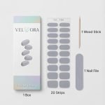 Velvora gray strips for nails