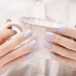 blue gel nail wraps
