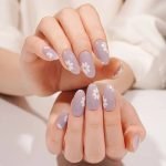 Lilac Daisies - Semi-Cured Gel Nail Strips - Image 5