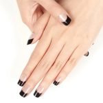 Midnight French - Semi-Cured Gel Nail Strips - Image 2