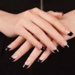 Midnight French - Semi-Cured Gel Nail Strips - Image 3