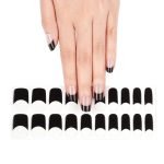 Midnight French - Semi-Cured Gel Nail Strips - Image 5