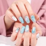 Crystal Blue - Semi-Cured Gel Nail Strips - Image 3