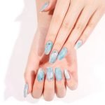 Crystal Blue - Semi-Cured Gel Nail Strips - Image 5