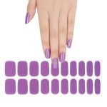 Holographic Amethyst - Semi-Cured Gel Nail Strips - Image 2