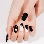 Midnight Heartbeat - Semi-Cured Gel Nail Strips - Image 3
