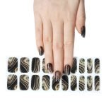 Midnight Marble - Semi-Cured Gel Nail Strips - Image 4