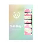 Pink Abstract Nail Polish Strips - Image 4