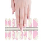 Pink Abstract Nail Polish Strips - Image 5
