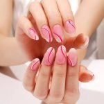Pink Currents - Semi-Cured Gel Nail Strips - Image 4