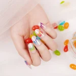 Retro Rainbow - Semi-Cured Gel Nail Strips - Image 2