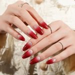 Red Ombre - Semi-Cured Gel Nail Strips - Image 3
