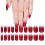 Red Ombre - Semi-Cured Gel Nail Strips - Image 4