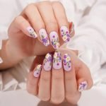 Violet Blooms - Semi-Cured Gel Nail Strips - Image 3