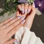 Violet Blooms - Semi-Cured Gel Nail Strips - Image 4