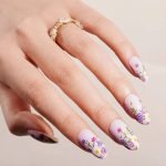 Violet Blooms - Semi-Cured Gel Nail Strips - Image 2
