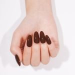 Chocolate Brown Semi-Cured Gel Nail Strips - Image 3