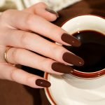 Chocolate Brown Semi-Cured Gel Nail Strips - Image 5