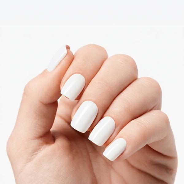 Classic White Gel Nail Strips Velvora
