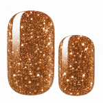 Copper Glitter Nail Polish Strips UK Velvora