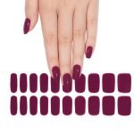 Deep Cherry Semi-Cured Gel Nail Strips - Image 6