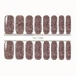 Copper Glitter Nail Polish Wraps