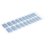 Frosty Blue Gel Nail Wraps 20 semi cured gel nails velvora