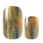 Golden Obsidian Nail Polish Strips Velvora