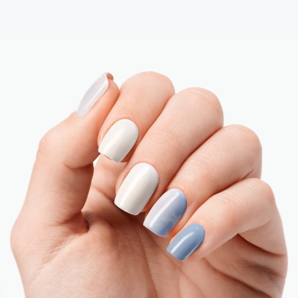 Icy Sparkle Semi-Cured Gel Nail Strips Velvora