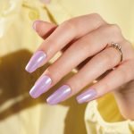 Lavender Pearl Semi-Cured Gel Nail Strips - Image 4