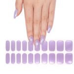 Lavender Pearl Semi-Cured Gel Nail Strips - Image 2