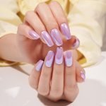 Lavender Pearl Semi-Cured Gel Nail Strips - Image 3