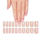 Pink Glow Semi-Cured Gel Nail Strips - Image 2
