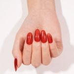 Red Glow Semi-Cured Gel Nail Strips - Image 6