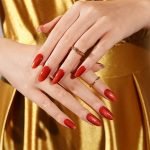 Red Glow Semi-Cured Gel Nail Strips - Image 5