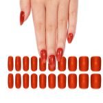 Red Glow Semi-Cured Gel Nail Strips - Image 2