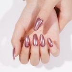 Rose Chrome Semi-Cured Gel Nail Strips - Image 3