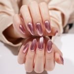 Rose Chrome Semi-Cured Gel Nail Strips - Image 6