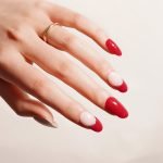 Scarlet Sparkle Semi-Cured Gel Nail Strips - Image 2
