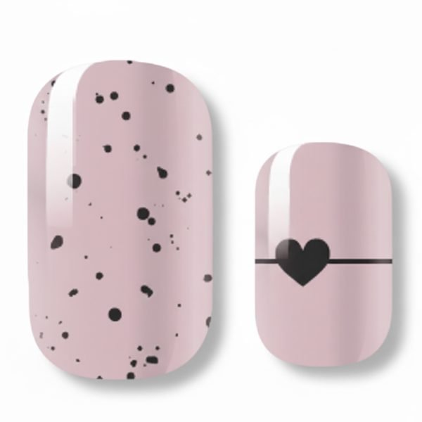 Speckled Hearts Nail Polish Strips Velvora