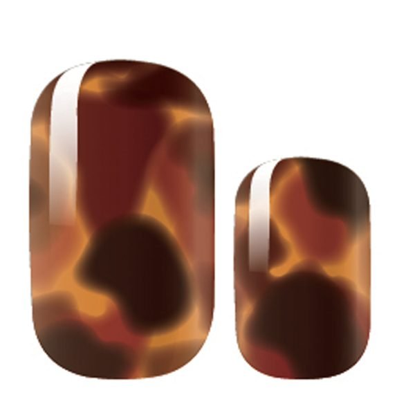 Tortoiseshell Nail Polish Strips Velvora
