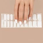 White Gel Nail Strips Velvora